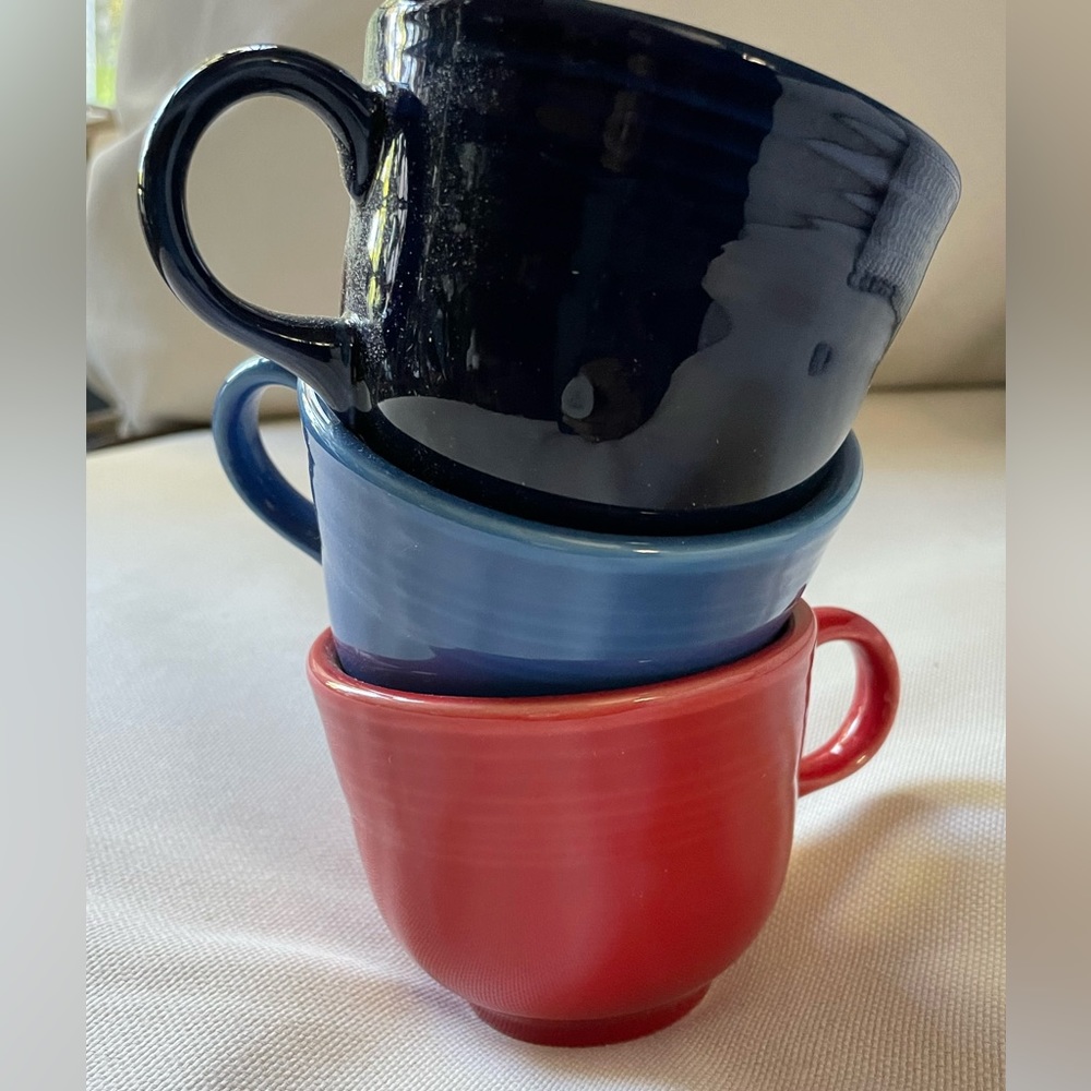 3 Fiesta Tea Cups